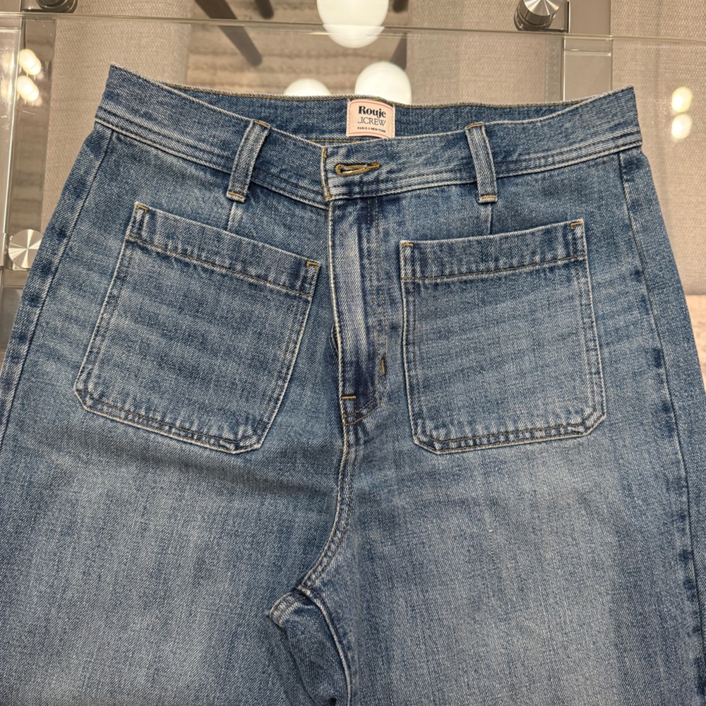 Rouje X J.Crew Marin high-rise flare jean